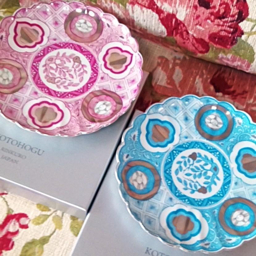 箱入 林九郎窯 古伊万里 輪花皿2点 石丸陶芸 波佐見焼